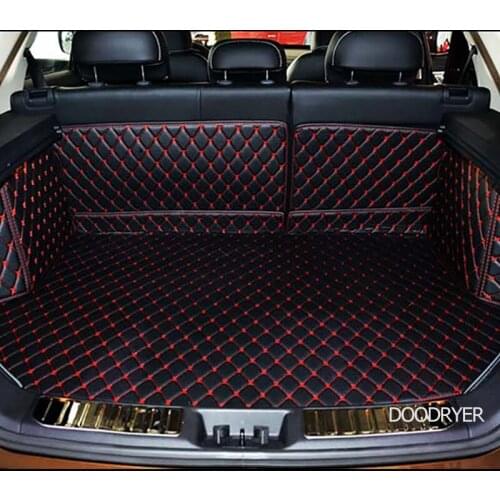 DOODRYER leather car trunk mats for JEEP Cherokee 2014 2015 2016 2017 years car styling Auto parts