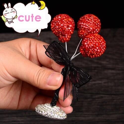 Crystal Diamond Balloon Car Ornaments Auto Interior Accessories Girls Birthday Gift Home Decoration