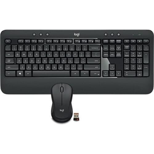 Logitech MK540 English Q Wireless Keyboard Laser Mouse Combo USB Unifying Keyboard And Laser Mouse Set-Black
