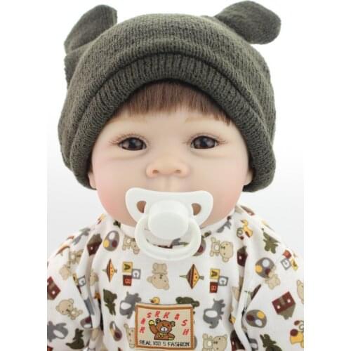 22" Handmade Lifelike Reborn Dolls Silicone Vinyl Baby Boy Doll Kids Playmated Birthday Christmas Gifts