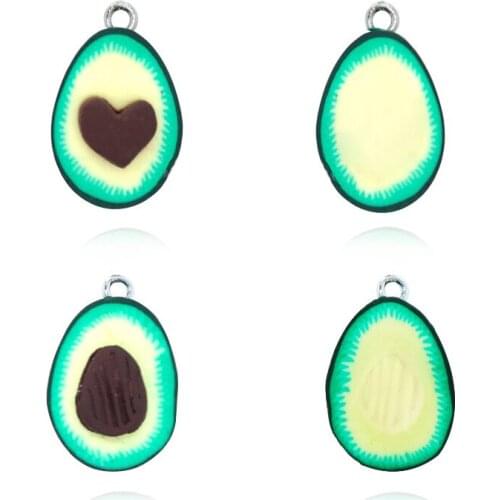 Hot Sale Clip Earring Shine Fashion Style Cartoon Avocado Earring Clip Earring For Girl Women Party Gift