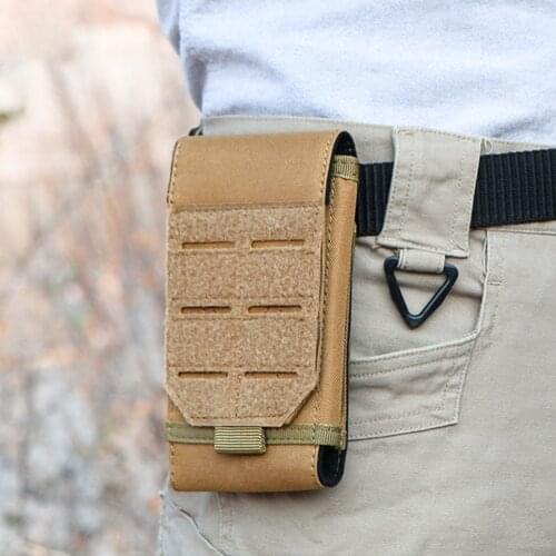 Multifunctional Molle Pouch Phone Holder Outdoor Travel Cycling EDC Waist Packs Cell Phone Holder Pack for Camping Hunting