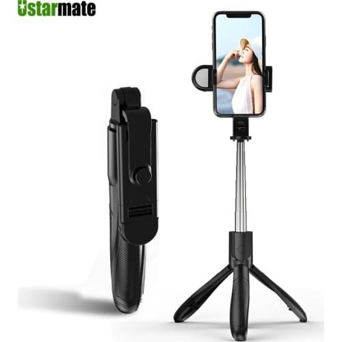 Monopod Selfie Stick Zoom Bluetooth Tripod With Wireless Remote 360 Rotation Foldable for iPhone Android Mobile Phone Universal