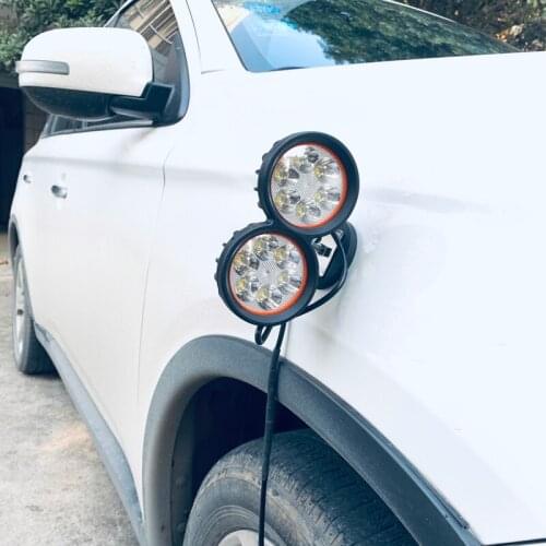Offroad Led headlight Magnetic holder Car spotlight Waterproof 60w Led 4x4 fog light Rubber Magnet base Truck Led work light