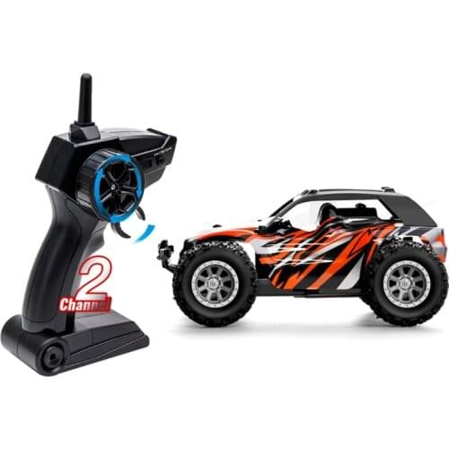 Rechargeable 1:32 Off-road Remote Control Vehicle, 2.4G Built-in Dual Led Lights 20km/h Buggy with Light-emitting Shell D5QA
