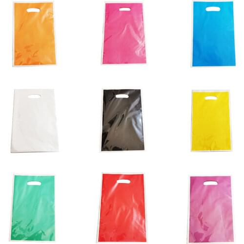 10-50pcs Solid Color Gift Bags Kids Baby Boy Girl Birthday Party Child Candy Dessert Wedding Decoration Supplies Loot Bag Tote