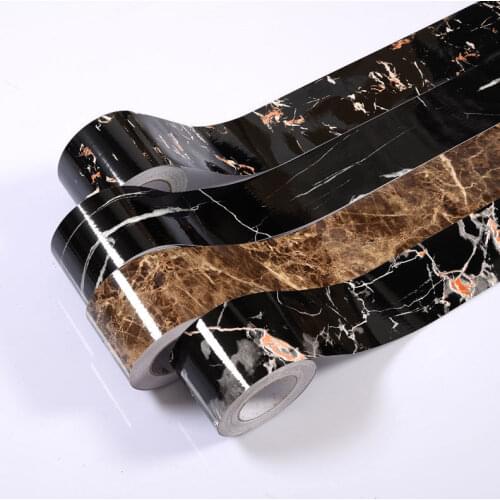 PVC Self-adhesive Baseboard Living Room Bathroom Kitchen Ceramic Tile Waveguide Line DIY Waterproof Decorative Stickers