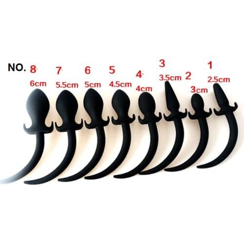 2015 Hot Sale Handmade Silicone Limited Eroticos Erotic Toys Silicon Dog Tail Anal Sex Butt Plug Toy Same With The Picture