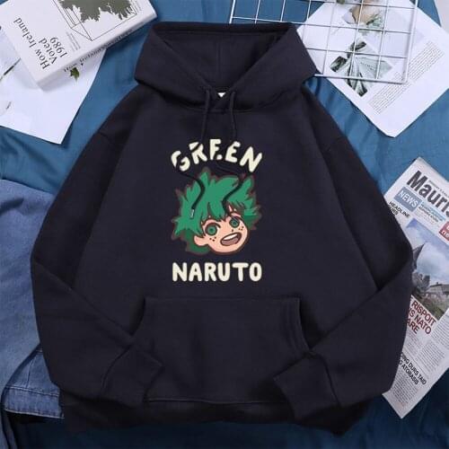 SUNOWE Winter 2021 My Hero Academia Cute Printed Hoodies Harajuku Casual Hooded Lace-up Hoodie Hip Hop Fleece Women Sweatshirt