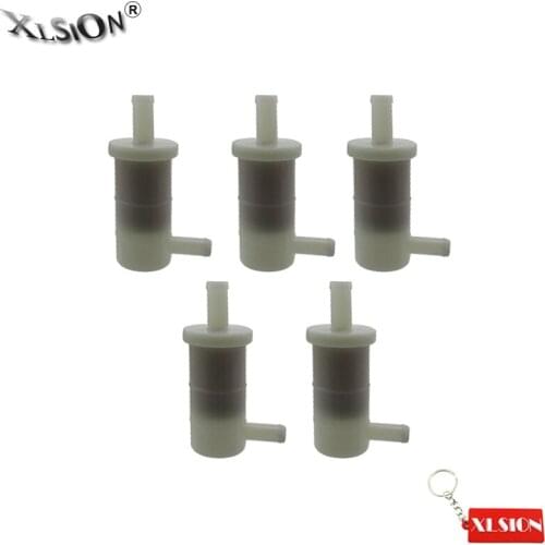 XLSION Aftermarket 5Pcs Gas Fuel Filters For 2001-2008 KAWASAKI Ninja ZX6R ZX7R OEM 49019-1081