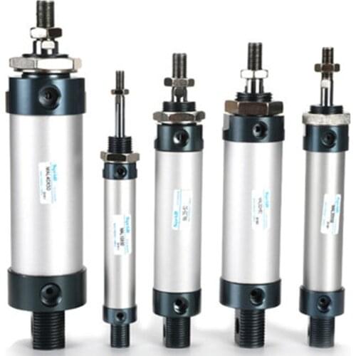 Aluminum Cylinder Airtac Type Pneumatic Air Mini Standard Cylinder Bore 40 MAL40x25 MAL40x50 MAL40x75 MAL40x100 MAL40x125
