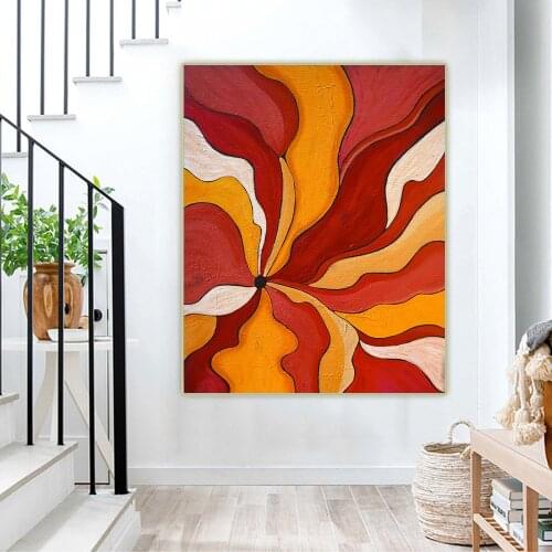 Citon Angela Sharkey《Blooms In Color》Canvas Art Oil Painting Cartoons Artwork Picture Wall Background Decor Home Decoration