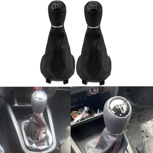 For Seat Leon 1M1 Toledo II MK2 1999 2000 2001 2002 2003 2004 2005 2006 Car Styling Gear Shift Knob Gaiter Boot Cover Collar