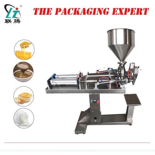 Double Heads Stand Filler Shampoo Lotion Cream Yoghourt Honey Juice Sauce Jam Gel Filler Paste Filling Machine Free Shipping