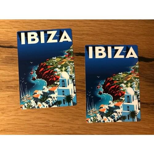 IBIZA Reise Aufkleber Work Travel Beach Bus Oldtimer Surf Party Club TR014 stickers