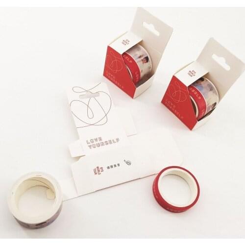 Kpop Bangtan Boys Poster Wall Sticker Love Your Self Official Same Paragraph Paper Tape Photo Cards Lomo Card Postcards