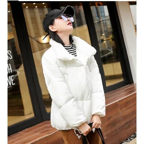 Fashion Casual Cotton wadded jacket Winter jacket women Stand collar Short Cotton Coat Womens Thick warm Parkas High quality