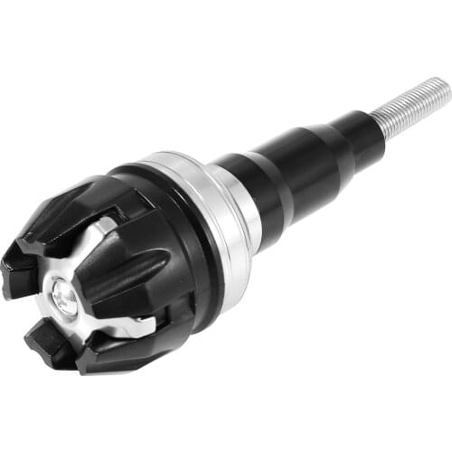 Motoforti Universal M10 Motorcycle Slider Falling Crash Protector Anti Collision Strip Frame Slider Crash Pad Silver Tone