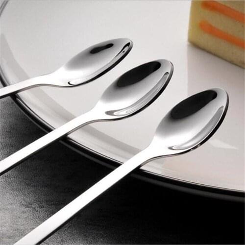 Cartoon Cat Long Handle Soup Stainless Steel Dessert Cake Coffee Spoon Cutlery