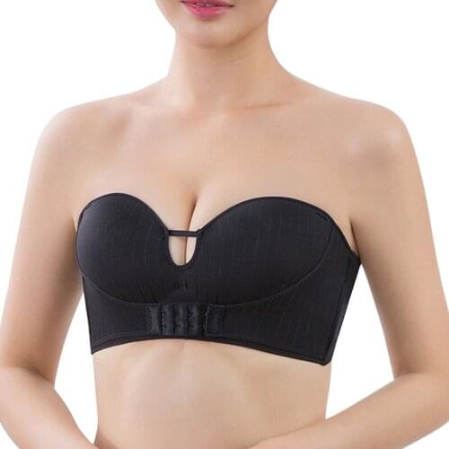 2020 Women New Summer Strap-free Bras Lingerie Feminina Ladies Wireless Front Buckle Bras Women Strapless Underwear Bras