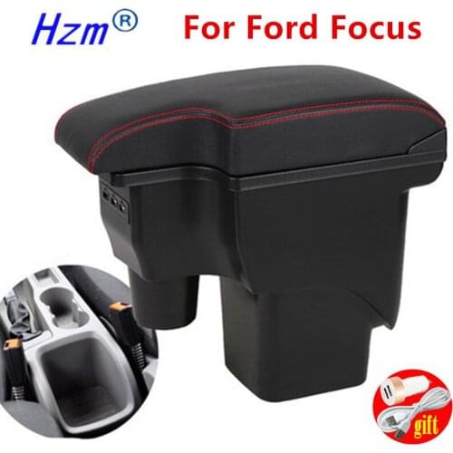 For Ford Focus 2 armrest box mk2 car accessories nterior Retrofit parts For Ford Focus 2 Car Armrest box Center Storage box USB
