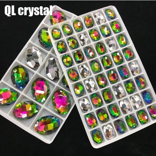 QL Crystal ALL SIZE Oval Pointback Crystal Rhinestone High Quality for Jewelry Making DIY Accessories