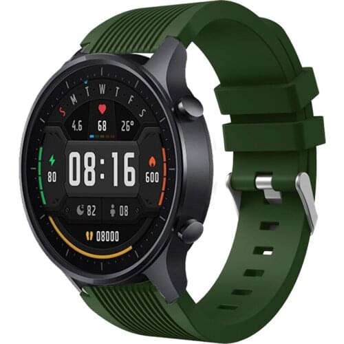 22mm Sports Watch Band Silicone Strap Bracelet For Xiaomi Mi Watch Color Smart Watch Breathable Wristbands Ремешок