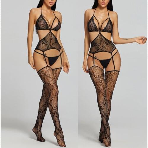 Sexy Bodysuit Net Hollow Womens Underwear Temptation Sexy Lingerie Transparent Body Stockings Porn Erotic Lingerie Sex Costumes