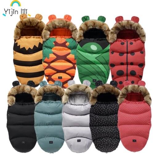 Super Thick Winter Baby Sleeping Bag Baby Envelope In Stroller Footmuff Baby Sleep Sacks 24Month Newborn Sleeping Bag for Infant