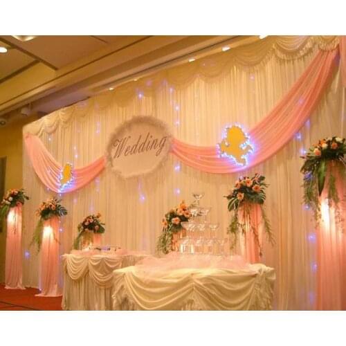Wedding stage curtain 10ft x 20ft party stage decorations stage background wedding backdrop Curtain Wholesale backdrops