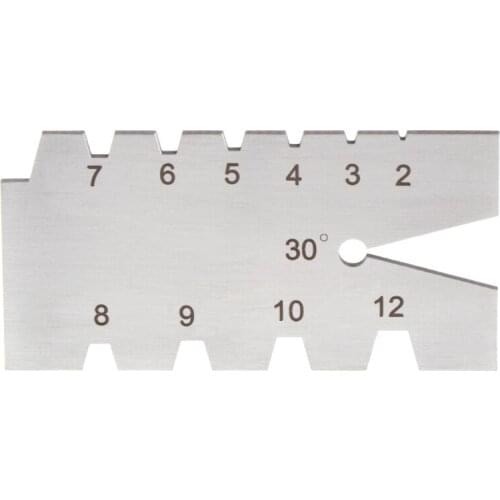 TR30 Degree Screw Thread Gauge Gage Tool Grinding Stainless Steel Welding Feeler