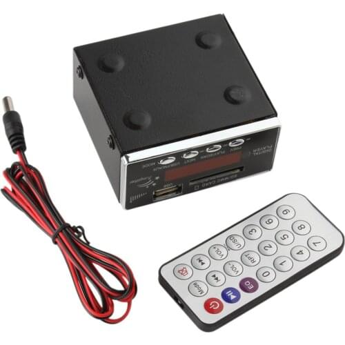 DC12V Power Amplifier MP3 Player Reader 4-Electronic Keypad Support USB SD MMC Card with Remote 77 x 75 x 37mm