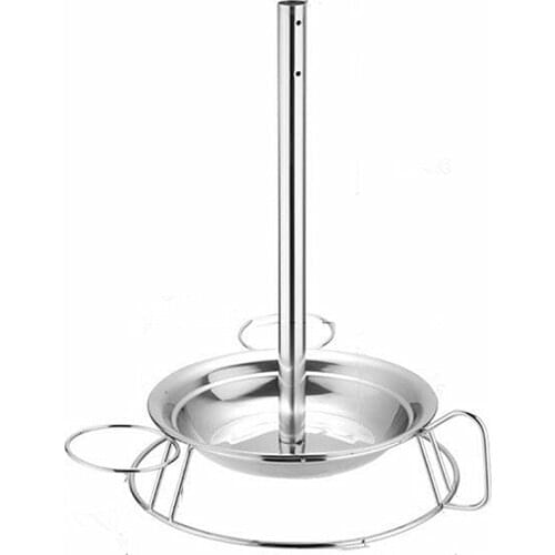 Stainless Steel Chicken Roaster Rack Vertical Meat Chicken Holder Chicken Roasting Pan Rack Stand Holder for Grill Oven BBQ