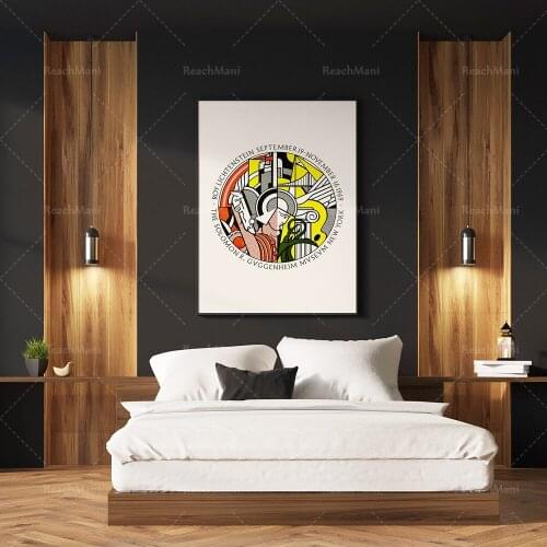 Vintage Guggenheim Roy Lichtenstein Poster Lichtenstein Art Print/ Art/Abstract Art Print