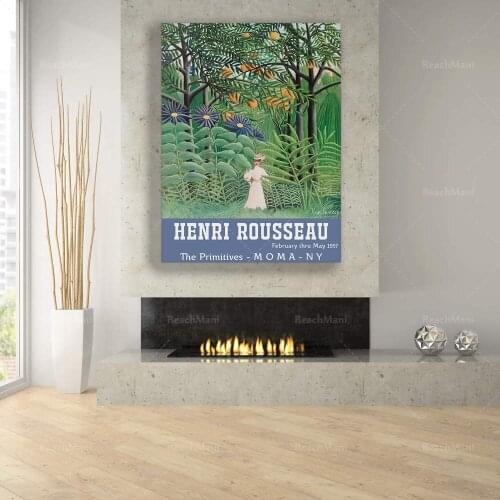 Henri Rousseau Art Exhibition Digital Download Poster Vintage Print