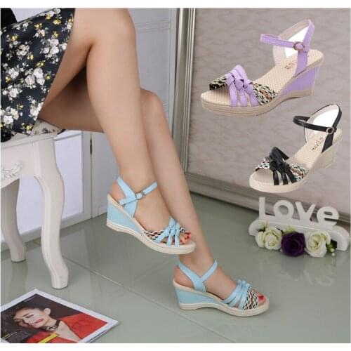 Large Size Womens Shoes 2021 Summer New Woven Sandals Korean Version of Fishmouth Sandals Sweet Woman Casual Sandals