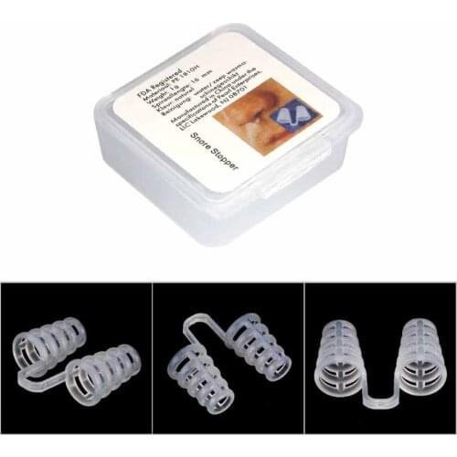 1PC Anti Snoring Solution Snore Stopper Better Sleep Sleeping Congestion Aid Nose Vent Nasal Dilator Mini Transparent Nose Clip