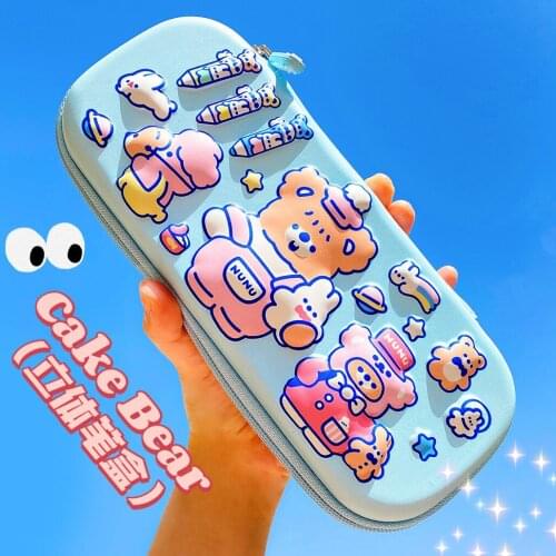 1pcs Kawaii Pencil Case Oguma EVA Pencil Case School Pencil Box Pencilcase Pencil Bag School Supplies Stationery