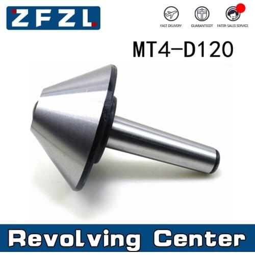 1PC MT4 D120 Umbrella Revolving Center CNC Bull nose live center Rotation Top For Lathe Machine Rotary Center