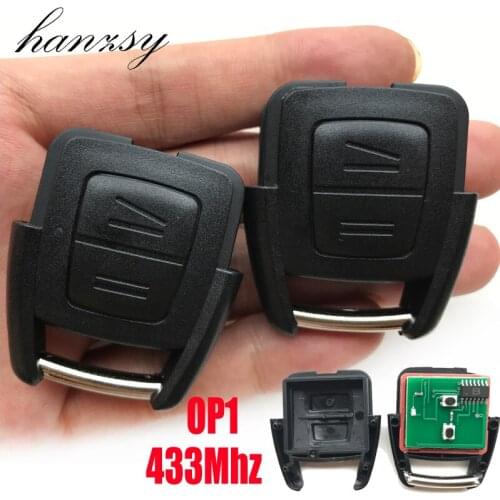 10pcs 2 Buttons 433Mhz Car key For Vauxhall Opel Astra h j g insignia vectra c Vectra Zafira OP1 Replacement Keyless Entry Alarm