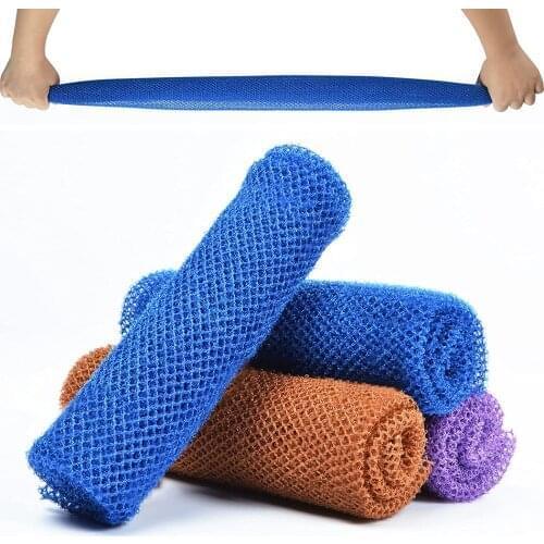 4 Pcs African Bath Sponge, 30x80cm Premium African Net Long Net Bath Sponge Exfoliating Shower Body Scrubber Back Scrubber