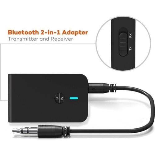 Wireless Bluetooth 5.0Transmitter Audio RCA To 3.5mm AUX USB Adapter HUB for Mobile Phone PC TV Headphones Car Music