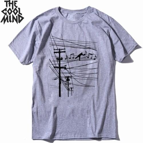 COOLMIND Top quality cotton summer cool men T shirt short sleeve summer tshirt male o-neck t-shirt mens tee shirts CR-A0104