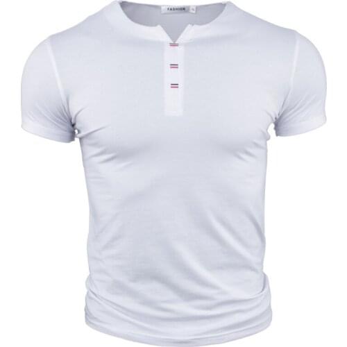 Neatie kiddie 2019 Fashion Solid Cotton Tees for Men Tops T-shirt Short Sleeve Casual T shirt White Green Blue M-3XL