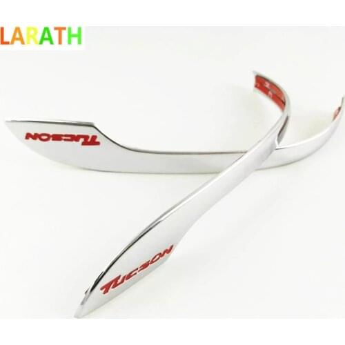 For 2015 2016 Hyundai Tucson 2017 Rear View Mirror Cover Trim Door Side Rearview Mirrors Protector ABS Chrome Car Accessories