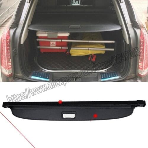 For Cadillac SRX 2010-2016 Black Rear Trunk Luggage Shade Security Cargo Cover Blind