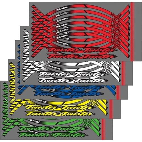 For HONDA twlatel TWIATEI Motorcycle Styling Tire Wheel Hub Reflective Sticker High Quality Decorative Decal With logo TWIATEI