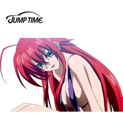 JumpTime 13cm x 7.8cm Anime High School DxD Girls Rias Gremory Decals Car Rally Sticker Waterproof 3D Car Decal