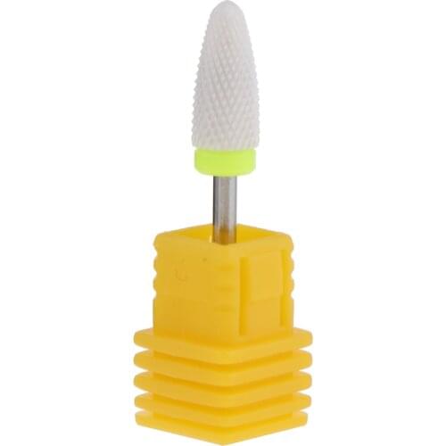 Ceramic Nail Drill Bit Tool Smooth Top Rotary File Manicure Pedicure Machine Calluses Nail Polish Gel Remove Nail Files
