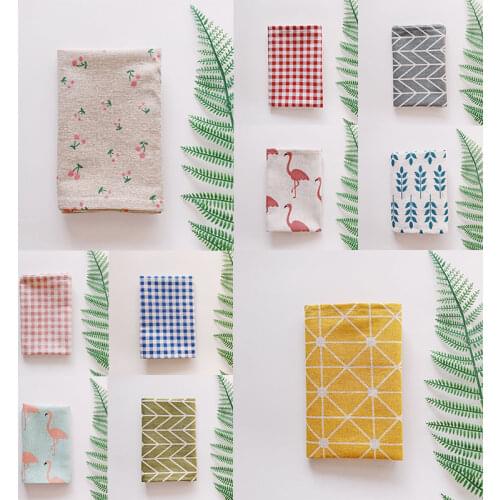 1Pc Pure Cotton Placemat Japanese Style Fabirc Table Mats Napkins Simple Design Tableware Kitchen Tools